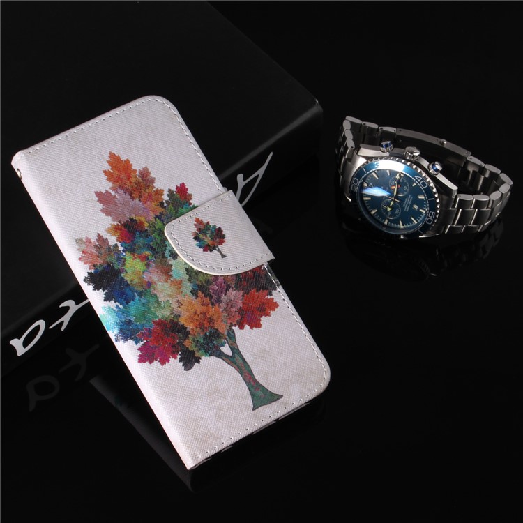 For Xiaomi Redmi Note 5 Pro (Dual Camera) / Redmi Note 5 (China) Pattern Printing Wallet Leather Stand Cover - Colorzied Tree-9