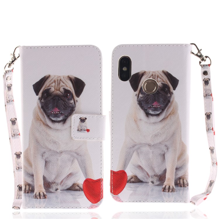 Pattern Printing Wallet Leather Cover with Stand for Xiaomi Redmi Note 5 Pro (Dual Camera) / Redmi Note 5 (China) - Dog-2