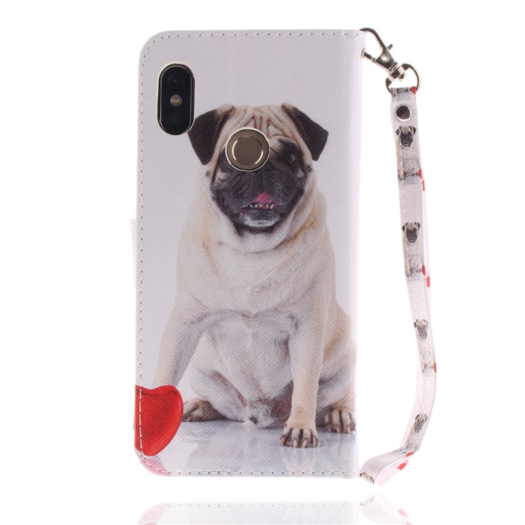 Pattern Printing Wallet Leather Cover with Stand for Xiaomi Redmi Note 5 Pro (Dual Camera) / Redmi Note 5 (China) - Dog-3
