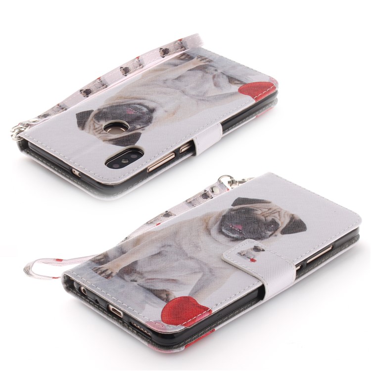 Pattern Printing Wallet Leather Cover with Stand for Xiaomi Redmi Note 5 Pro (Dual Camera) / Redmi Note 5 (China) - Dog-4