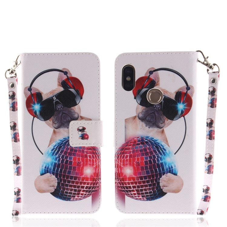 Pattern Printing Wallet Leather Flip Stand Shell for Xiaomi Redmi Note 5 Pro (Dual Camera) / Redmi Note 5 (China) - Cool Dog-2