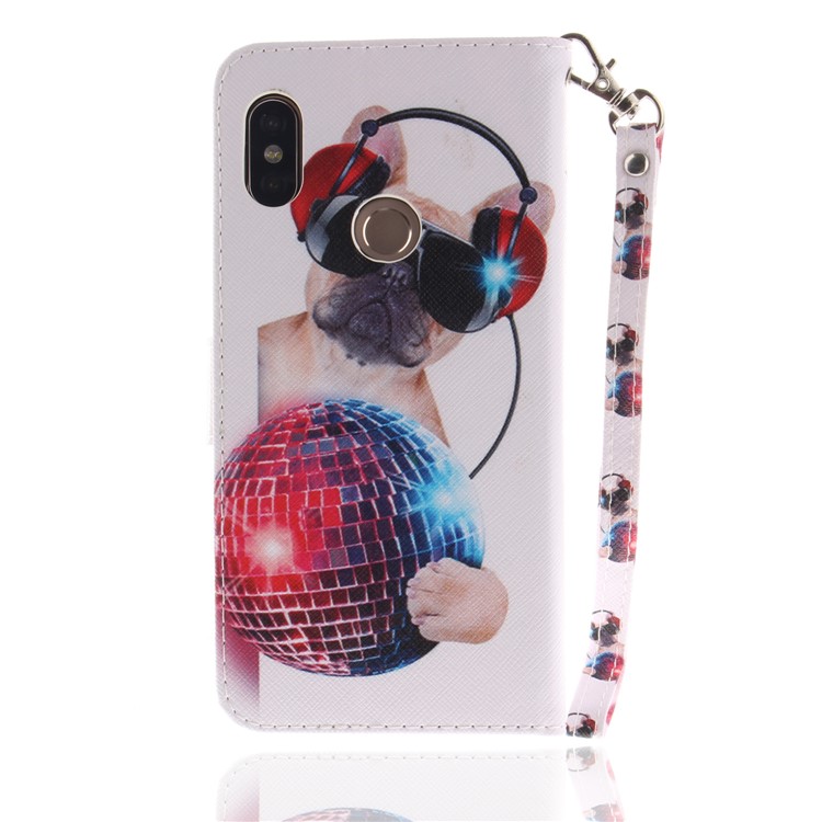 Pattern Printing Wallet Leather Flip Stand Shell for Xiaomi Redmi Note 5 Pro (Dual Camera) / Redmi Note 5 (China) - Cool Dog-3