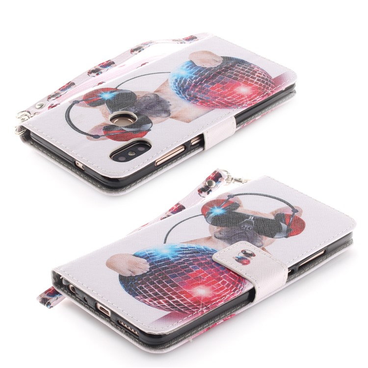 Pattern Printing Wallet Leather Flip Stand Shell for Xiaomi Redmi Note 5 Pro (Dual Camera) / Redmi Note 5 (China) - Cool Dog-4