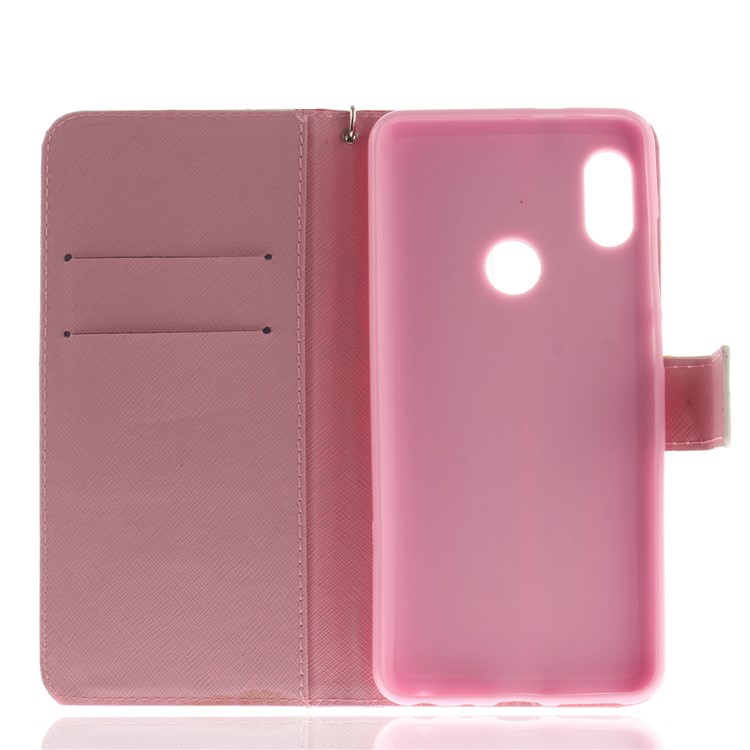 Pattern Printing Wallet Stand Leather Phone Shell for Xiaomi Redmi Note 5 Pro (Dual Camera) / Redmi Note 5 (China) - Flower-8