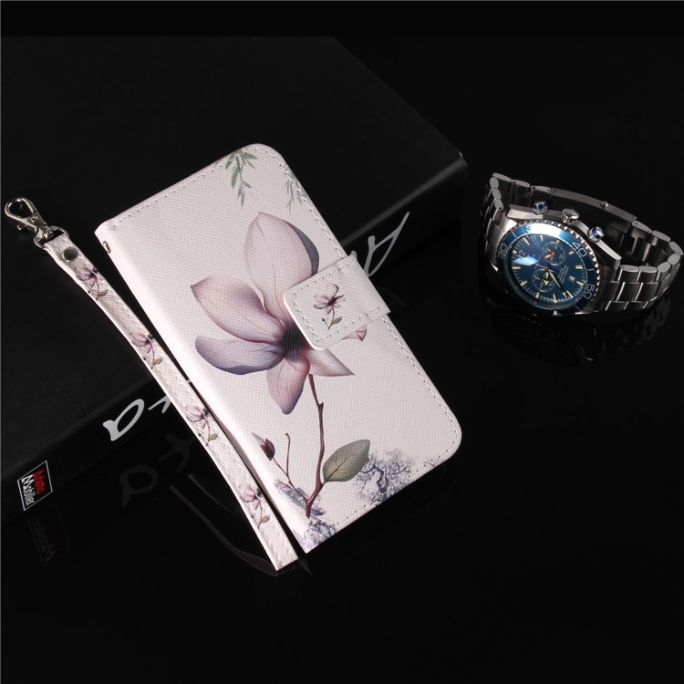 Pattern Printing Wallet Stand Leather Phone Shell for Xiaomi Redmi Note 5 Pro (Dual Camera) / Redmi Note 5 (China) - Flower-9
