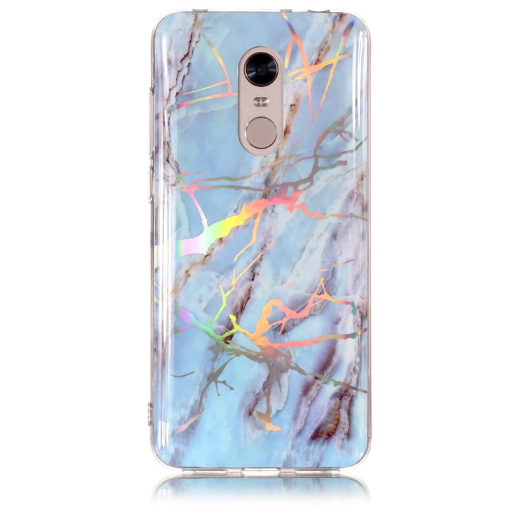 IMD Marble Pattern Color Plated TPU Cell Phone Case for Xiaomi Redmi Note 5 / Redmi 5 Plus - Blue-2