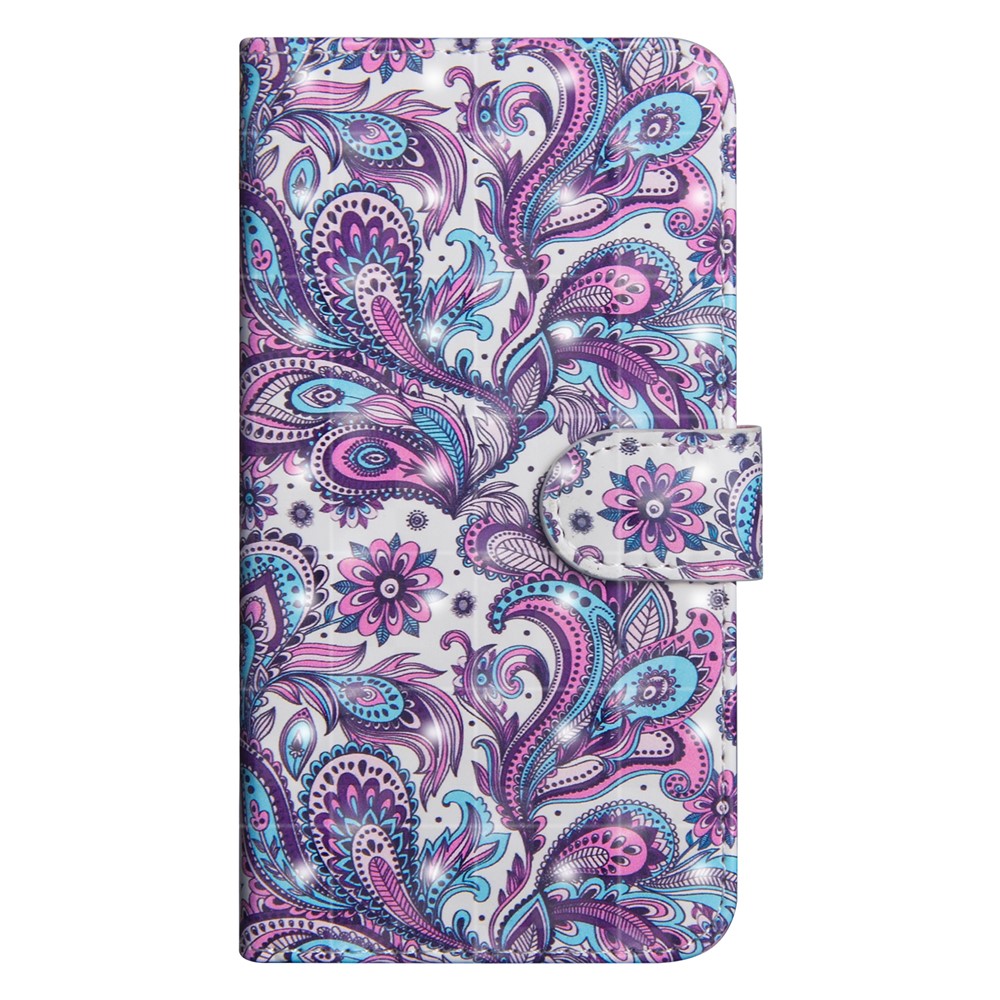 Pattern Printing Wallet Stand Leather Phone Case for Xiaomi Redmi 6 (Dual Camera: 12MP+5MP) - Paisley Flower-2