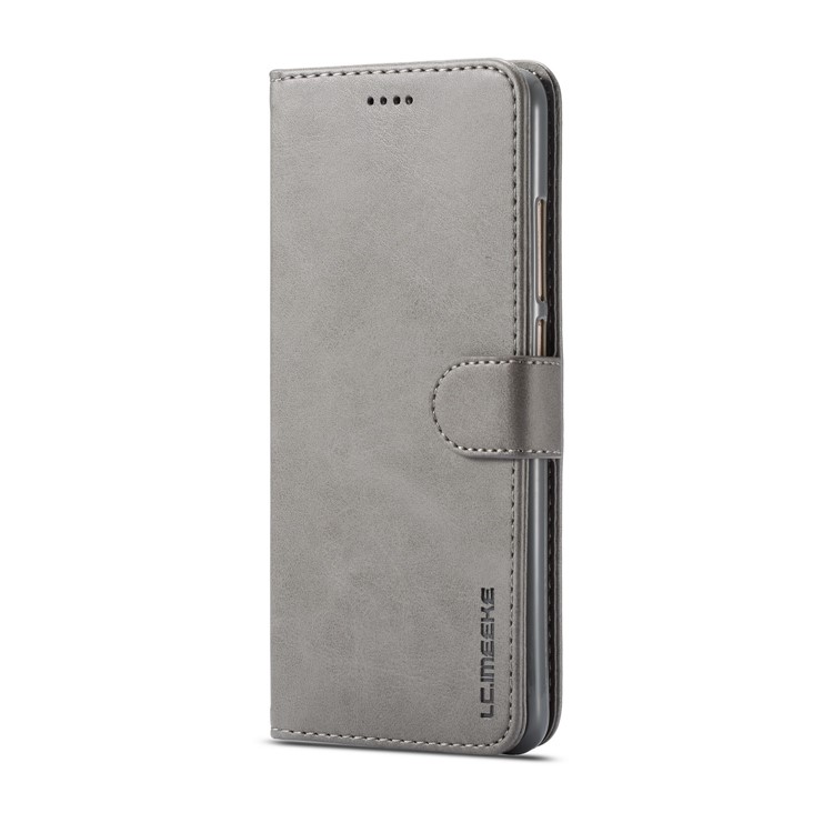 LC.IMEEKE Wallet Stand Leather Flip Mobile Case for Xiaomi Redmi Note 5 Pro (Dual Camera) / Redmi Note 5 (China) - Grey-2