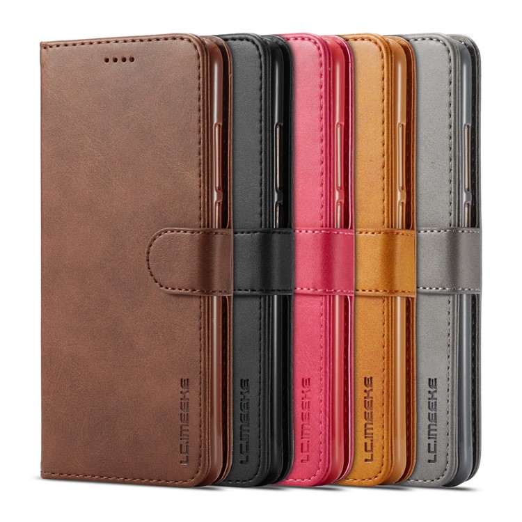 LC.IMEEKE Leather Wallet Stand Mobile Protection Case for Xiaomi Redmi Note 5 Pro (Dual Camera) / Redmi Note 5 (China) - Coffee-16