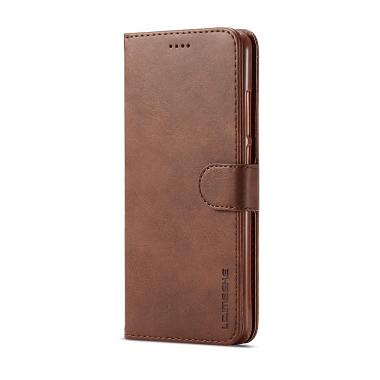 LC.IMEEKE Leather Wallet Stand Mobile Protection Case for Xiaomi Redmi Note 5 Pro (Dual Camera) / Redmi Note 5 (China) - Coffee-2