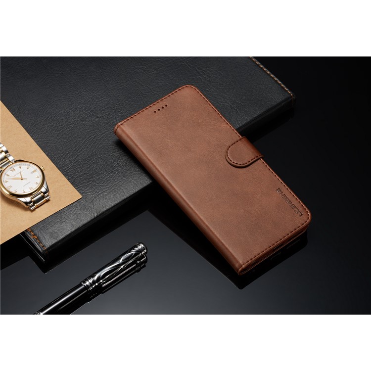 LC.IMEEKE Leather Wallet Stand Mobile Protection Case for Xiaomi Redmi Note 5 Pro (Dual Camera) / Redmi Note 5 (China) - Coffee-9