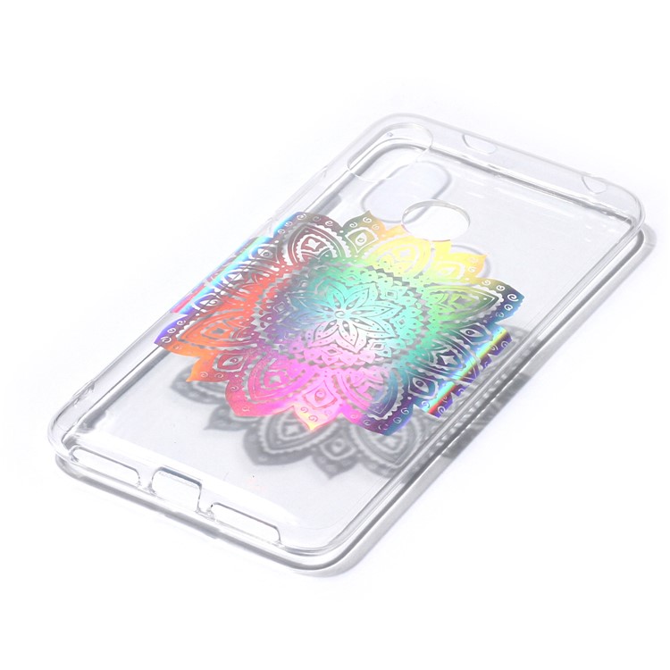 Colorful Laser Carving IMD Patterned TPU Cover for Xiaomi Redmi S2 / Y2 - Blossom Flower-3