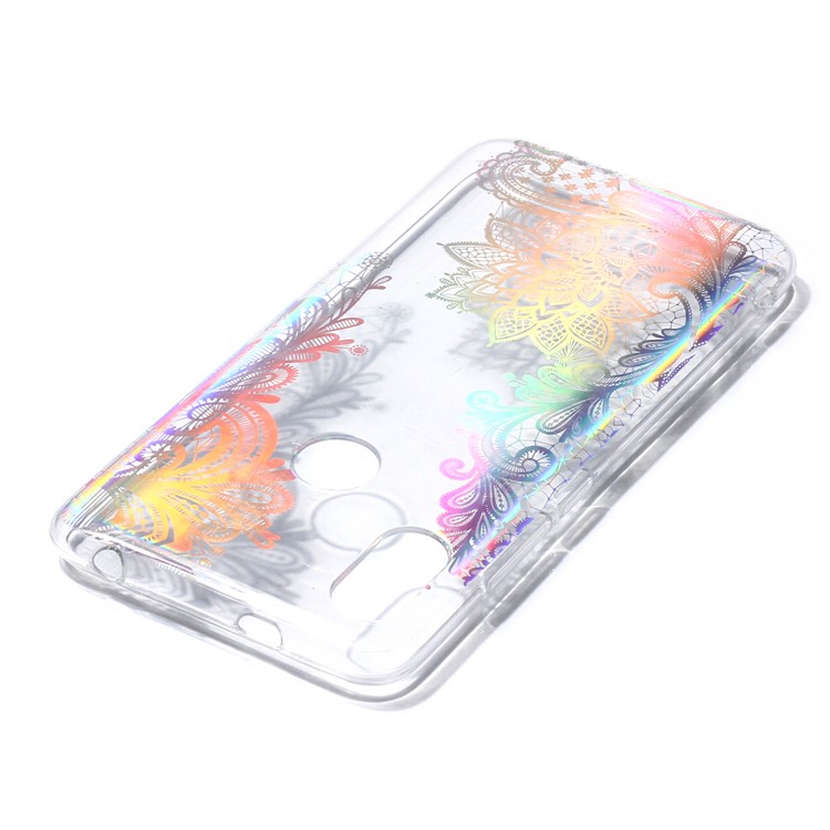 Colorful Laser Carving IMD Patterned TPU Casing for Xiaomi Redmi S2 / Y2 - Laser Flower-4