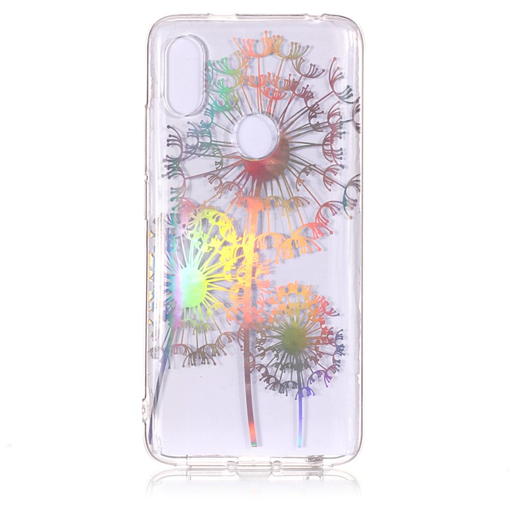 Colorful Laser Carving IMD Patterned TPU Lightweight Cover for Xiaomi Redmi S2 / Y2 - Dandelion-2