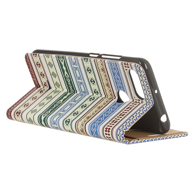 Pattern Printing PU Leather Magnetic Cell Phone Cover for Xiaomi Redmi 6 (Dual Camera: 12MP+5MP) - Bohemian Pattern-3
