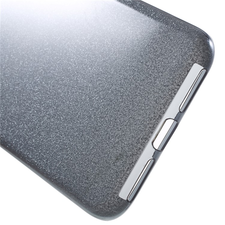 3-in-1 Glittery Powder Paper TPU + PC Combo Case for Xiaomi Redmi S2 / Redmi Y2 - Black-5