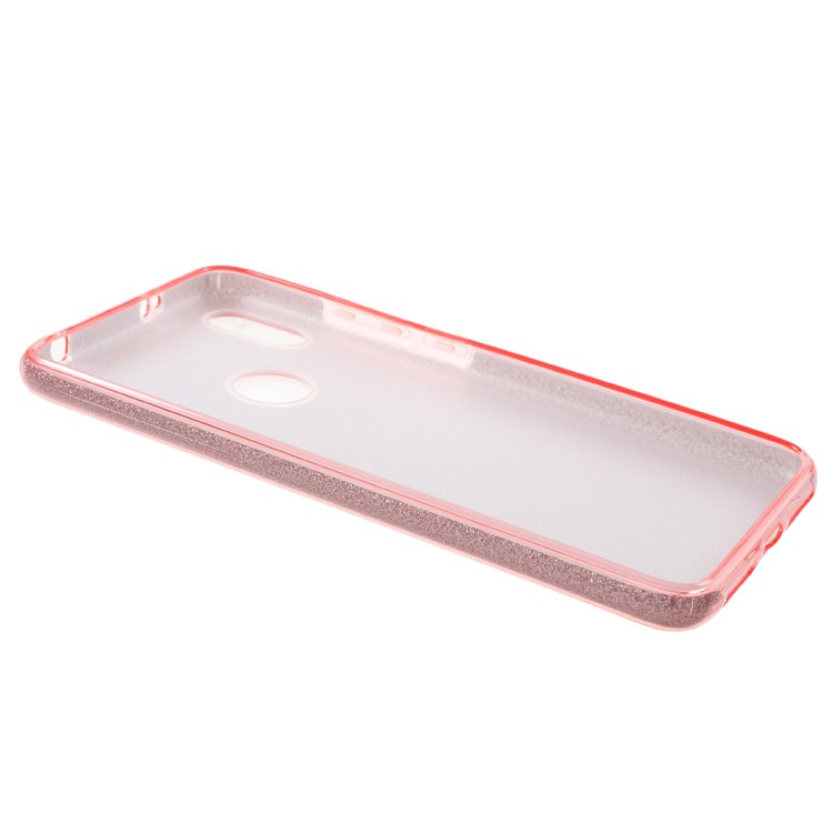 3-in-1 Glittery Powder Paper TPU + PC Hybrid Shell for Xiaomi Redmi S2 / Redmi Y2 - Rose Gold-4