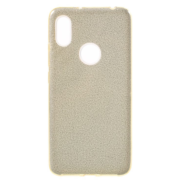 3-in-1 Glittery Powder Paper TPU + Plastic Hybrid Casing for Xiaomi Redmi S2 / Redmi Y2 - Gold-1