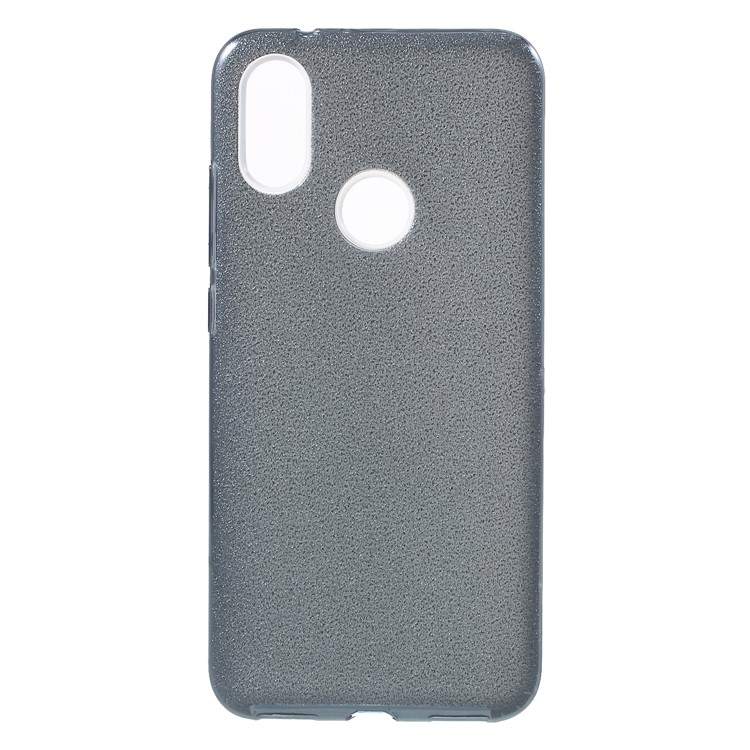 Glittery TPU + PC Hybrid Back Phone Casing for Xiaomi Mi A2 / Mi 6X - Grey-1
