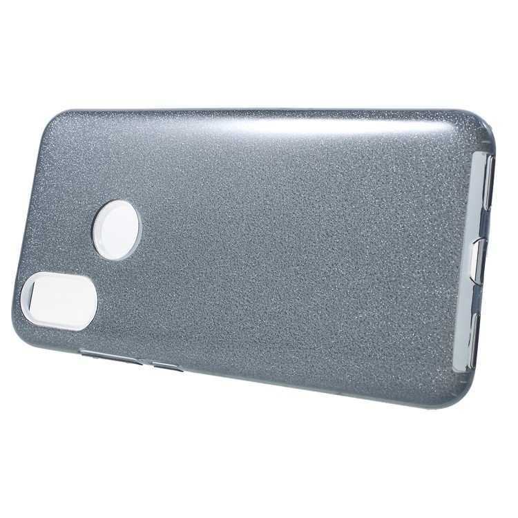 Glittery TPU + PC Hybrid Back Phone Casing for Xiaomi Mi A2 / Mi 6X - Grey-2