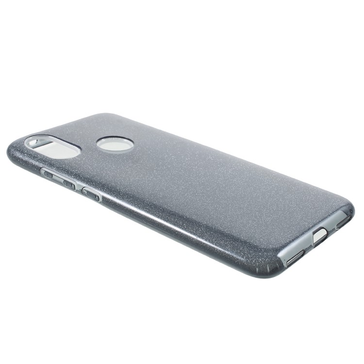 Glittery TPU + PC Hybrid Back Phone Casing for Xiaomi Mi A2 / Mi 6X - Grey-3