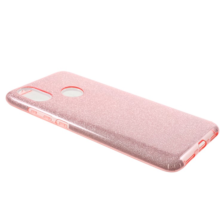 Glittery TPU + PC Hybrid Back Phone Shell for Xiaomi Mi A2 / Mi 6X - Pink-2