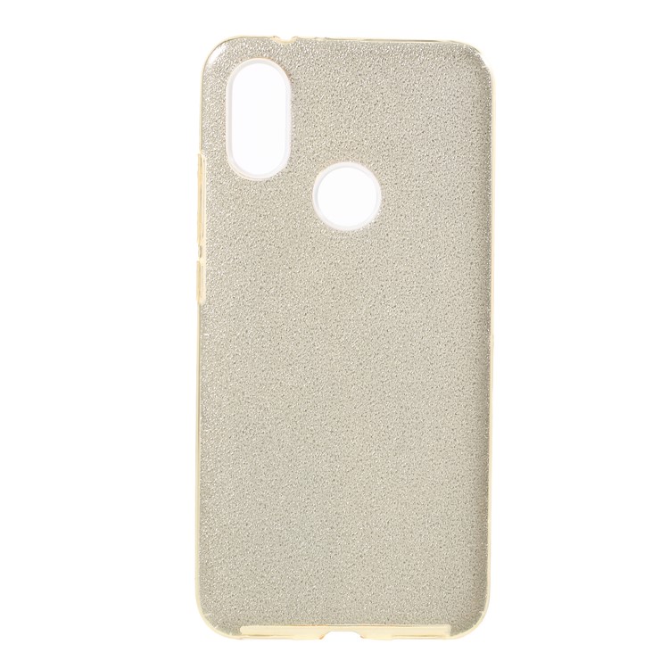 Glittery TPU PC Combo Protection Cover Shell for Xiaomi Mi A2 / Mi 6X - Gold-1