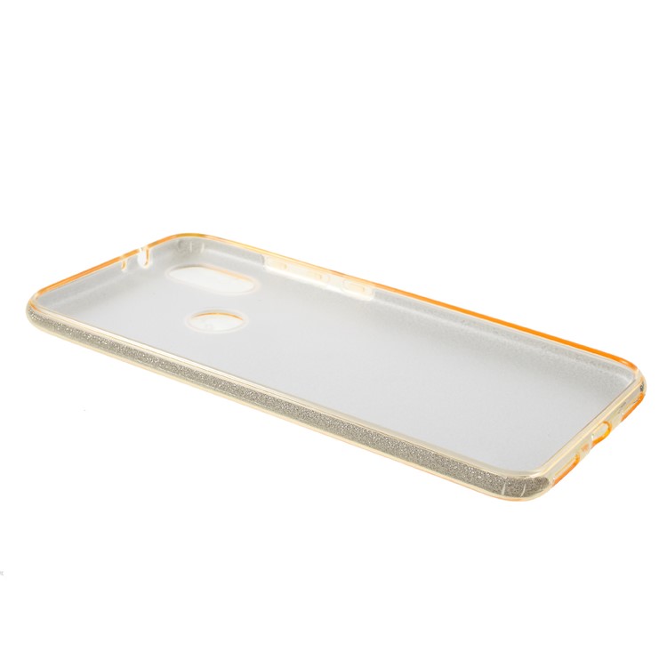 Glittery TPU PC Combo Protection Cover Shell for Xiaomi Mi A2 / Mi 6X - Gold-3