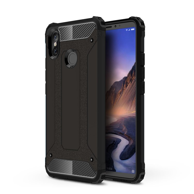 Armor Guard Plastic + TPU Hybrid Phone Case for Xiaomi Mi Max 3 - Black-1