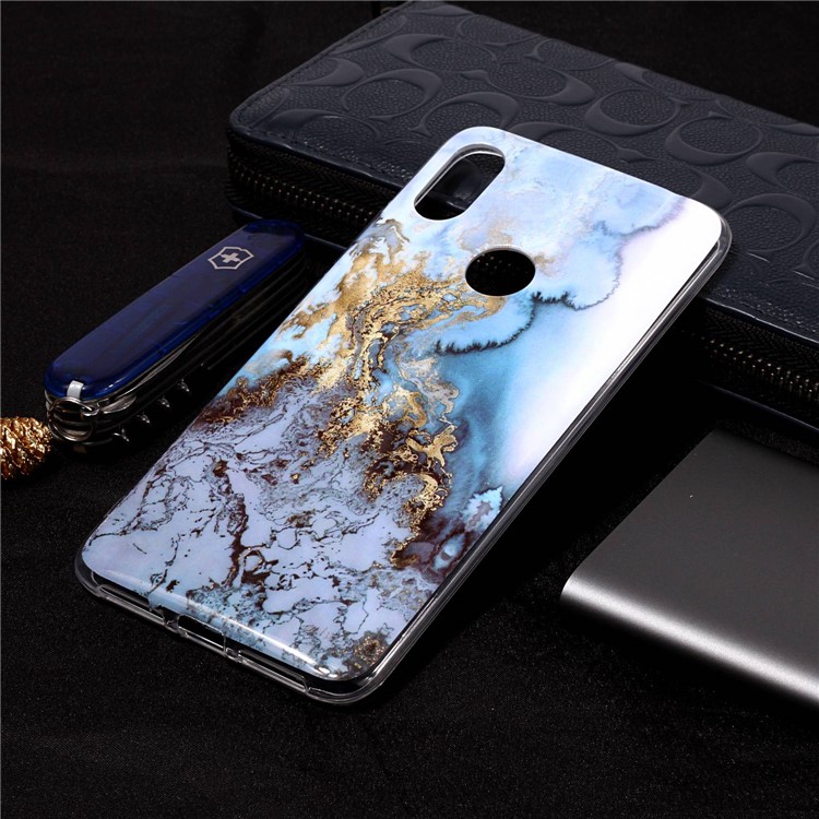 Pattern Printing Marble IMD TPU Phone Shell for Xiaomi Redmi S2 / Redmi Y2 - Lava Pattern-1
