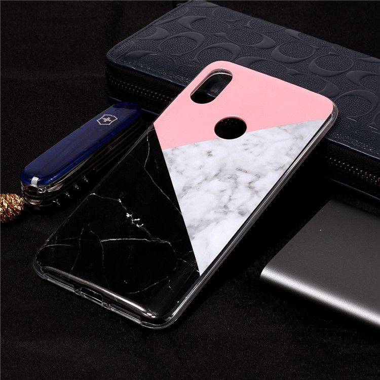 Pattern Printing Marble IMD TPU Cell Phone Case for Xiaomi Redmi S2 / Redmi Y2 - Geometric Pattern-1