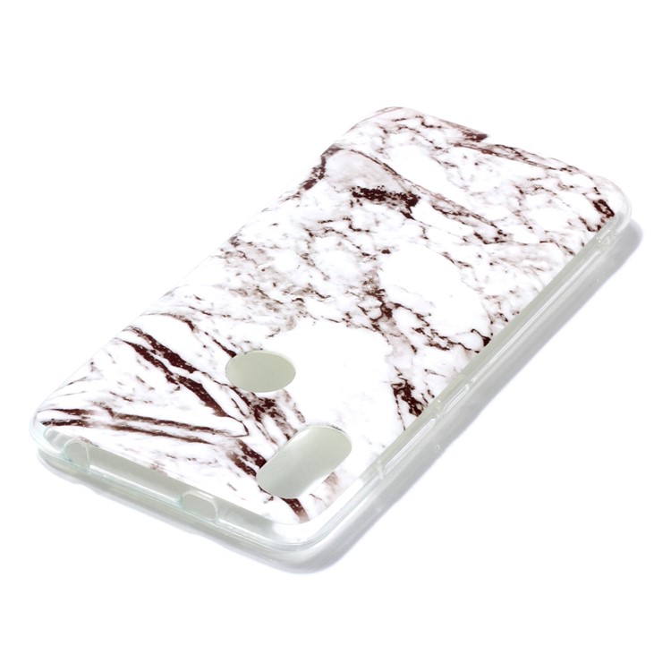 Pattern Printing Marble IMD TPU Cell Phone Shell for Xiaomi Redmi S2 / Redmi Y2 - White / Grey-4