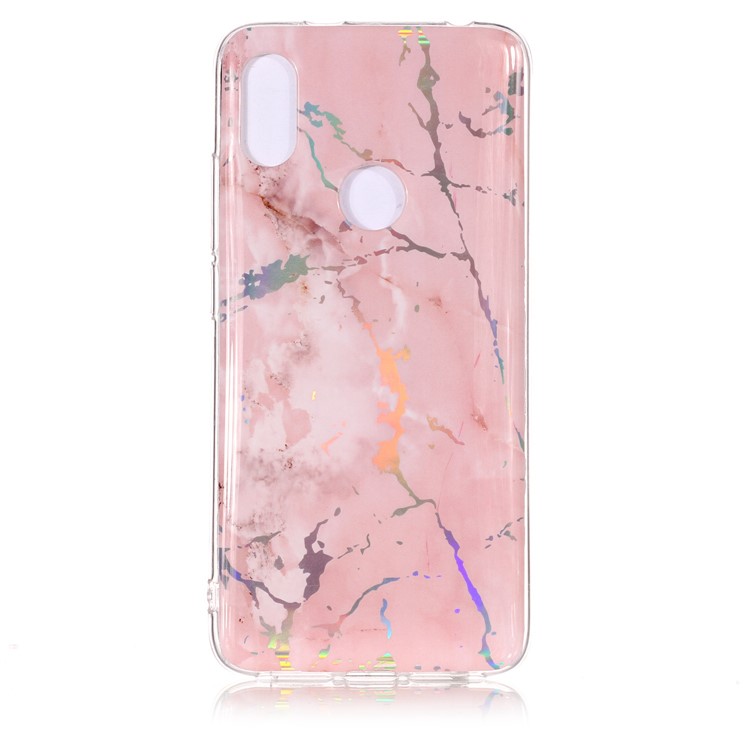 Marble Pattern Color Plated IMD TPU Back Shell for Xiaomi Redmi S2 / Redmi Y2 - Pink-2