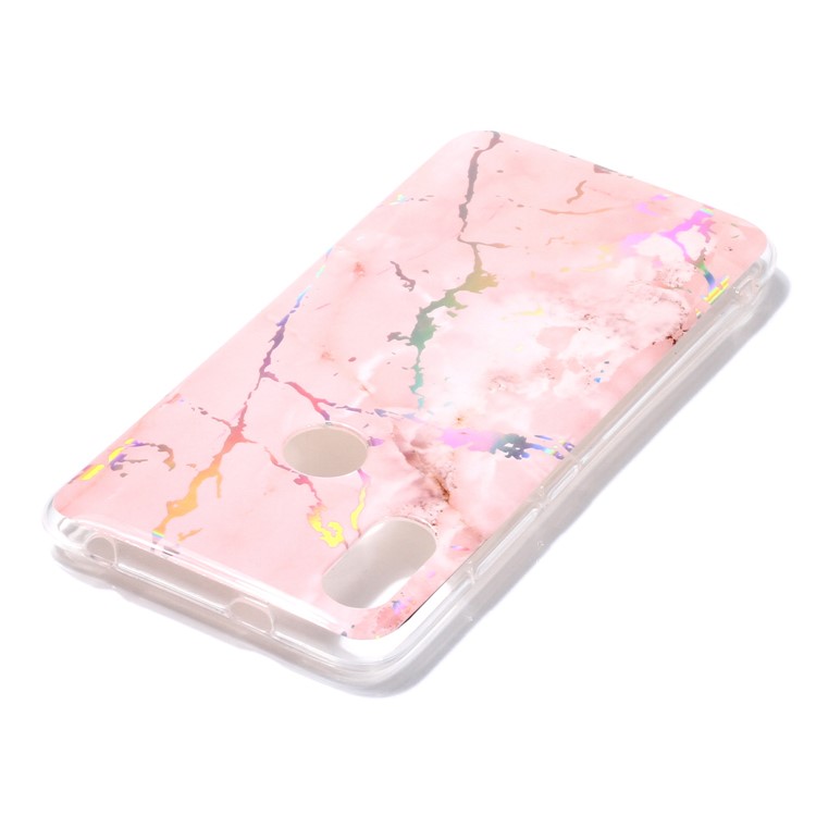Marble Pattern Color Plated IMD TPU Back Shell for Xiaomi Redmi S2 / Redmi Y2 - Pink-4