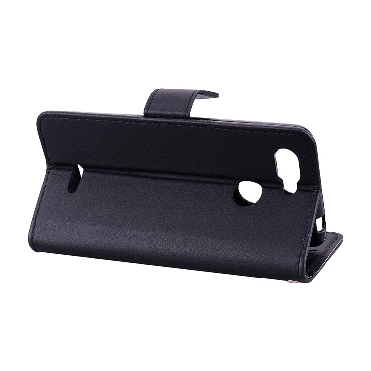 Magnetic Wallet Stand PU Leather Protective Phone Case for Xiaomi Redmi 6 - Black-4