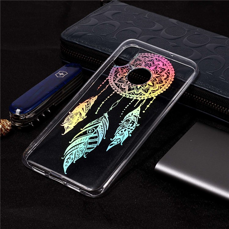 Colorful Laser Carving IMD Patterned TPU Accessory Casing for Xiaomi Mi 8 (6.21-inch) - Dream Catcher-1