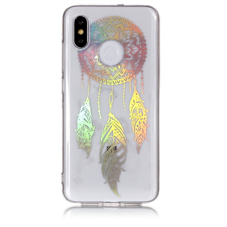 Colorful Laser Carving IMD Patterned TPU Accessory Casing for Xiaomi Mi 8 (6.21-inch) - Dream Catcher-2