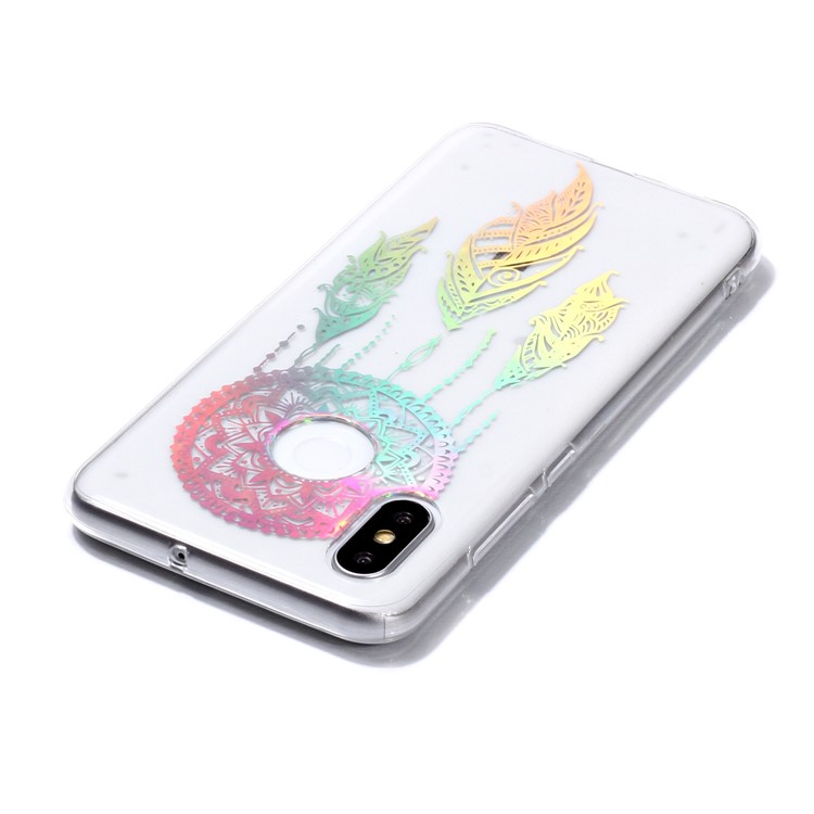 Colorful Laser Carving IMD Patterned TPU Accessory Casing for Xiaomi Mi 8 (6.21-inch) - Dream Catcher-4
