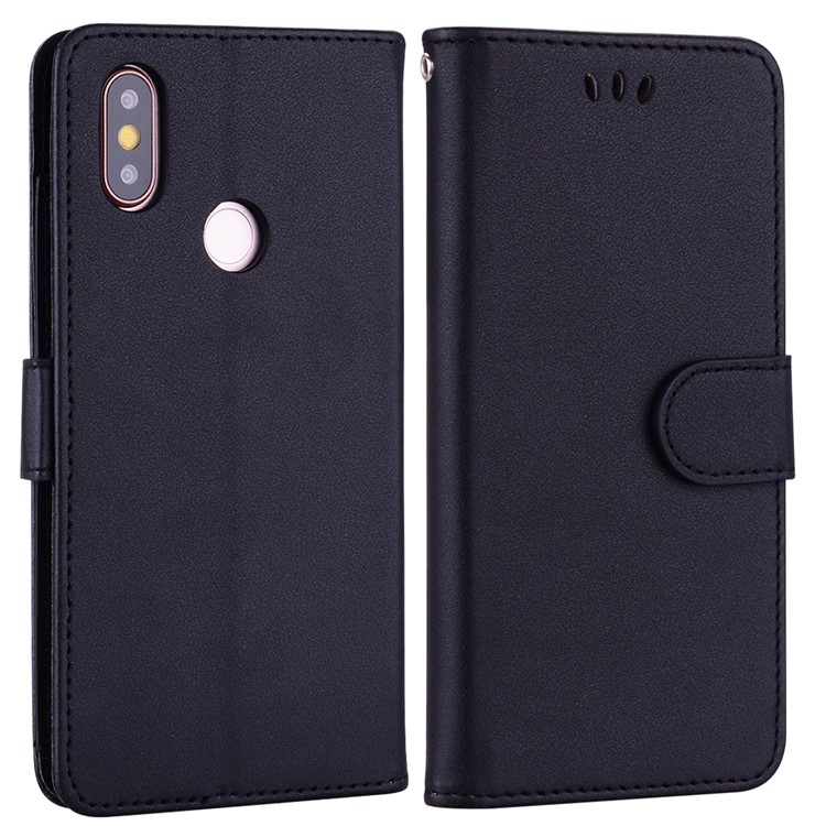 PU Leather Wallet Stand Mobile Phone Flip Case for Xiaomi Redmi Note 5 Pro (Dual Camera) / Redmi Note 5 (China) - Black-2