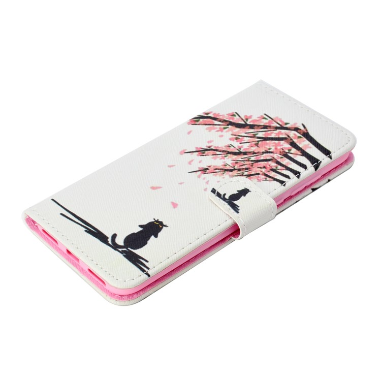 Patterned Wallet Magnetic Stand Leather Case for Xiaomi Redmi Note 5 / Redmi 5 Plus - Tree with Flowers-5
