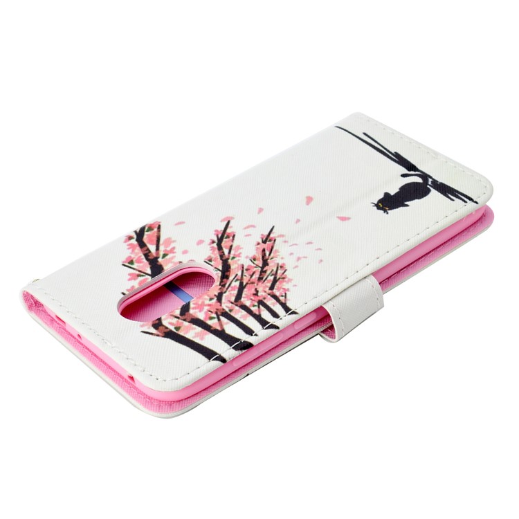 Patterned Wallet Magnetic Stand Leather Case for Xiaomi Redmi Note 5 / Redmi 5 Plus - Tree with Flowers-7