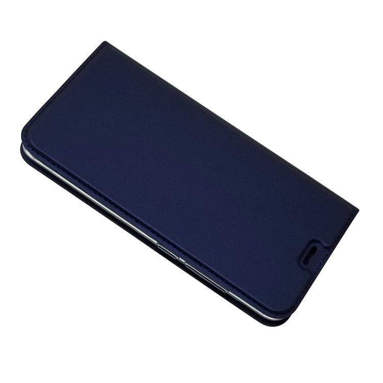 Auto-absorbiert PU Leder Kartenhalter Fall Mit Ständer Für Xiaomi Redmi 6a (einzelne 12MP Rückfahrkamera) - Dunkelblau-4