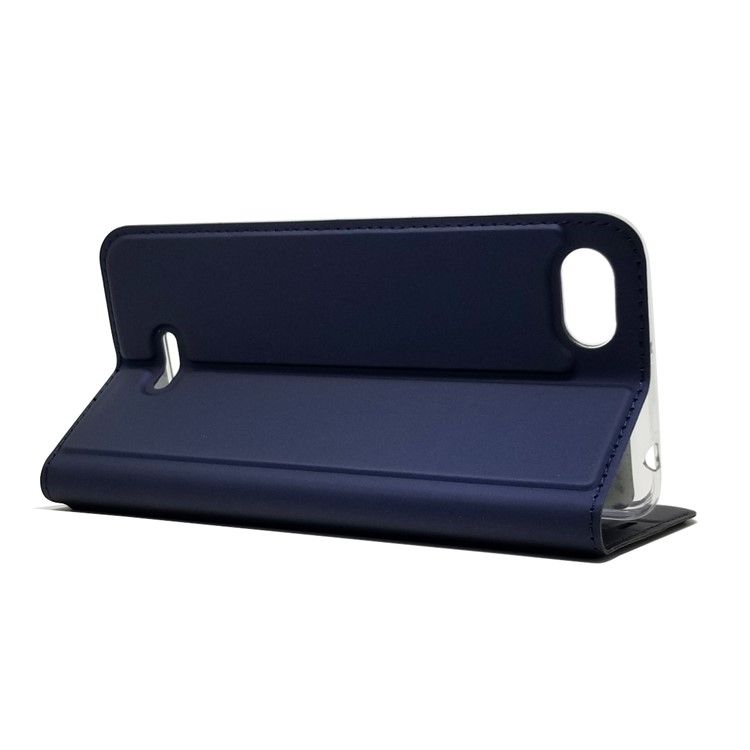 Auto-absorbiert PU Leder Kartenhalter Fall Mit Ständer Für Xiaomi Redmi 6a (einzelne 12MP Rückfahrkamera) - Dunkelblau-5