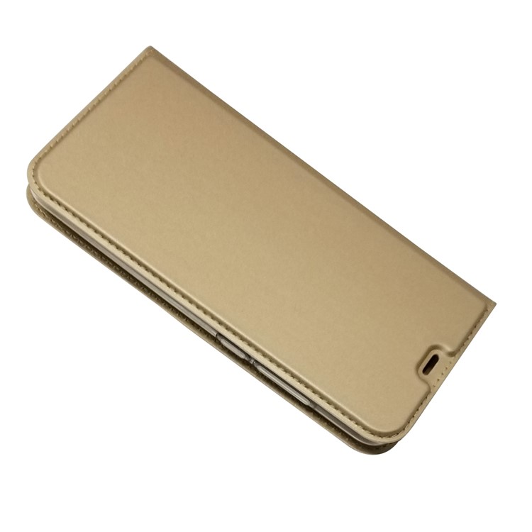 Auto-absorbed PU Leather Stand Case with Card Slot for Xiaomi Mi A2 Lite / Redmi 6 Pro - Gold-3