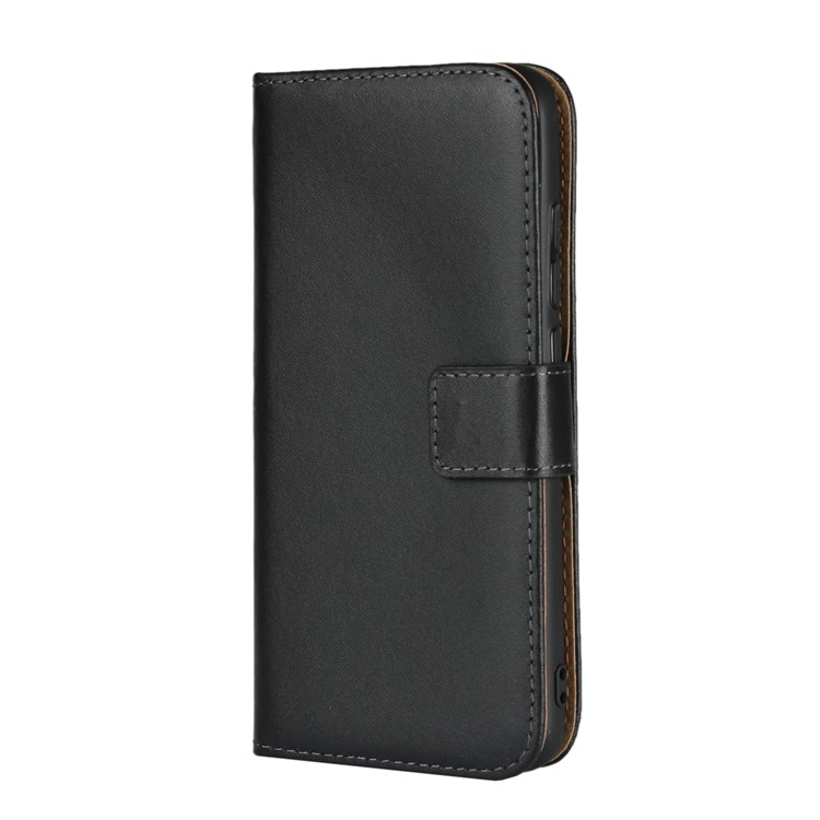 Genuine Leather Wallet Stand Phone Case for Xiaomi Mi A2 Lite / Redmi 6 Pro - Black-2