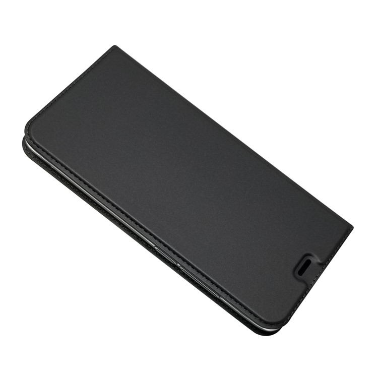 Auto-absorbed Stand Card Holder Leather Phone Case for Xiaomi Redmi S2 / Y2 - Black-3