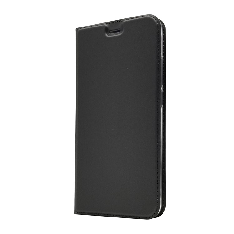 Auto-absorbed Stand Card Holder Leather Phone Case for Xiaomi Redmi S2 / Y2 - Black-8