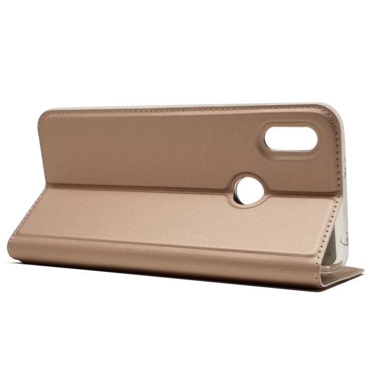 Auto-absorbed Stand Card Holder Leather Phone Cover for Xiaomi Redmi S2 / Y2 - Rose Gold-6