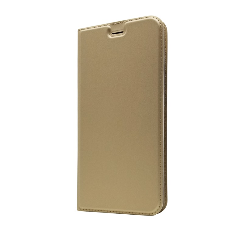 Auto-absorbed Stand Card Holder Leather Phone Shell for Xiaomi Redmi S2 / Y2 - Gold-8