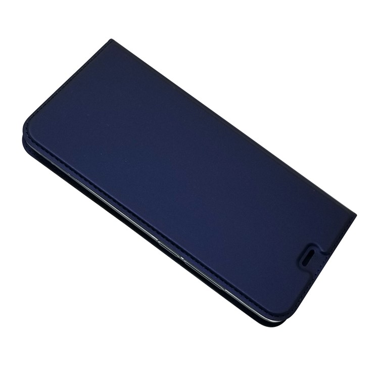 Auto-absorbed Stand Card Holder Leather Case Cover for Xiaomi Redmi S2 / Y2 - Dark Blue-3